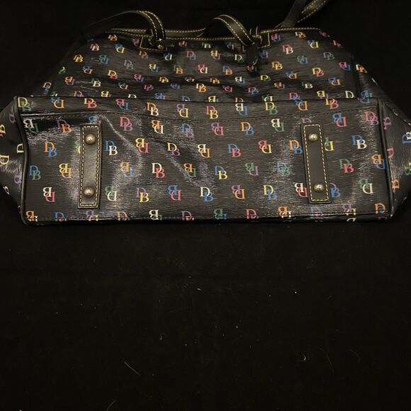 Dooney & Bourke Y2K Multicolor Shiny It DB Logo Shopper Tote Handbag - Picture 8 of 10